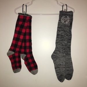 Two pairs of VS pink socks